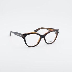 Calvin Klein CK23541 008 Eyeglasses Black/Brown 53mm Cat Eye Frame
